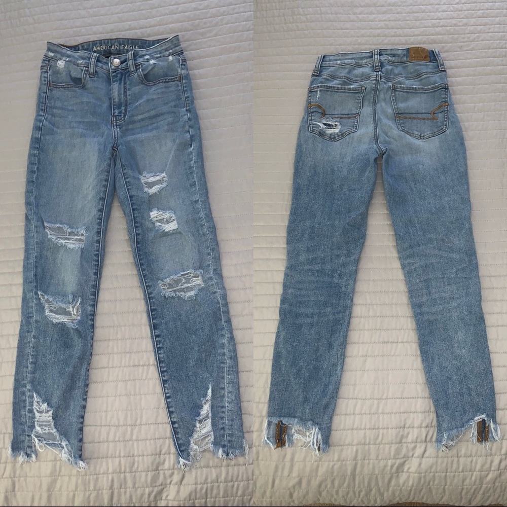 American Eagle Ne(X)t level stretch cropped jeans